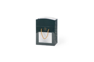 Luxury Paper Bag with Cut out Windows and Rope handle