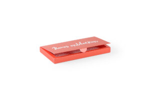 a red box with a lid