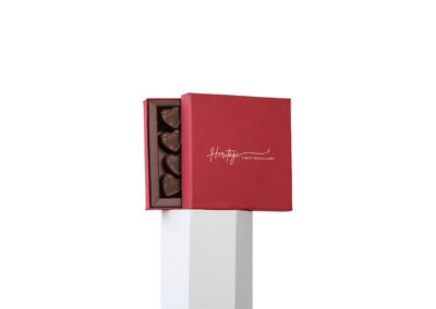 Luxury base and lid boxes for chocolate industry